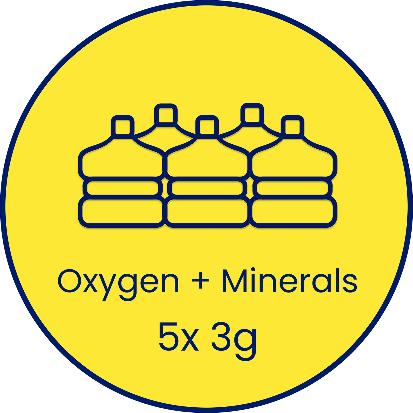5x 3-Gallon Oxygen+Mineral Water Delivery (15g)