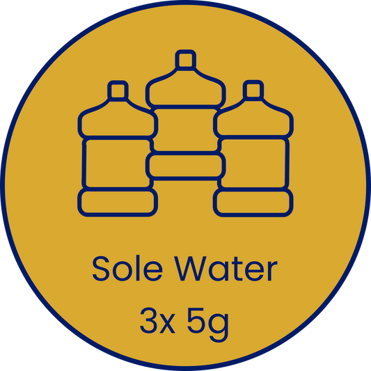 3x 5 Gallon Solé Electrolyte Water Delivery (15g)