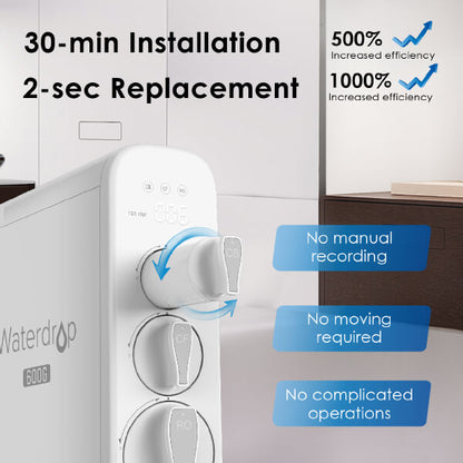 Waterdrop G3P600 Tankless Reverse Osmosis System-Combo Set