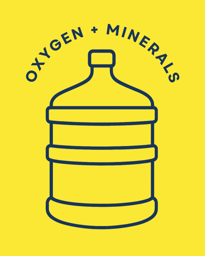 3x 5-Gallon Oxygen+Mineral Water Delivery (15g)