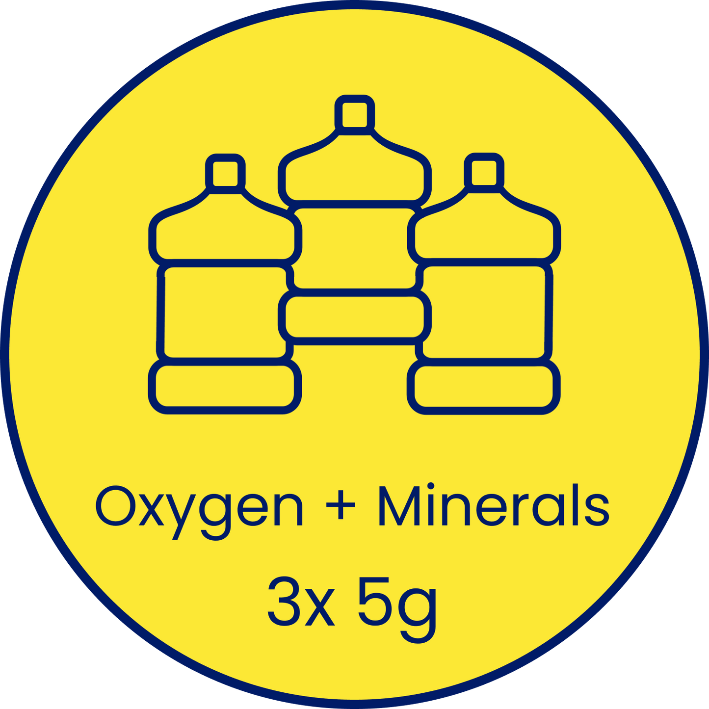 3x 5 Gallon Oxygen+Mineral Water Delivery (15g)