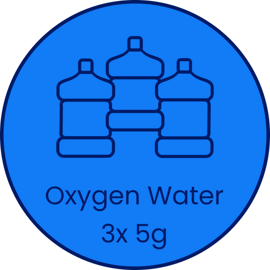 3x 5-Gallon Oxygen Water Delivery (15g)