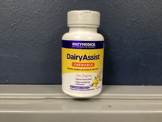 Enzymedica Dairy Assist Chewable 60 Capsules