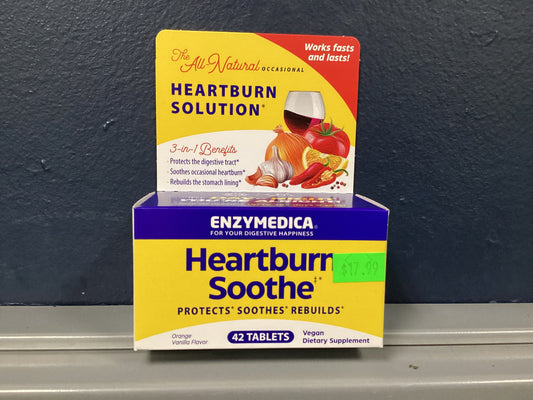 Enzymedica Heartburn Soothe 42 Tablets